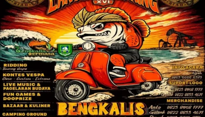 Gebyar Scooter Lancang Kuning Hidupkan CFN Bengkalis, Dorong Ekonomi dan Komunitas