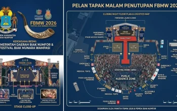 Malam Penutupan Festival Biak Munara Wampasi 2026 Siap Meriah