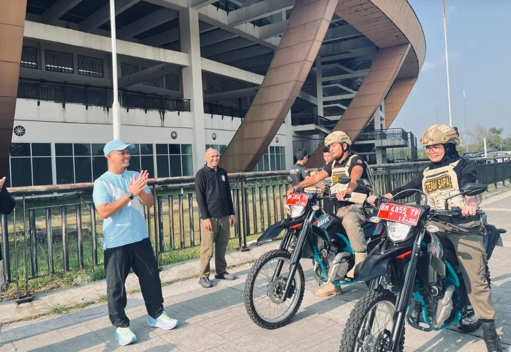 Agung Resmikan Tim Sapa Motoris Satpol PP Pekanbaru