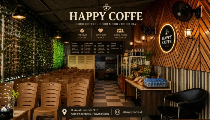 Happy Coffee Hadir di Pekanbaru, Tawarkan Menu Unik dan Harga Mulai Rp10 Ribu