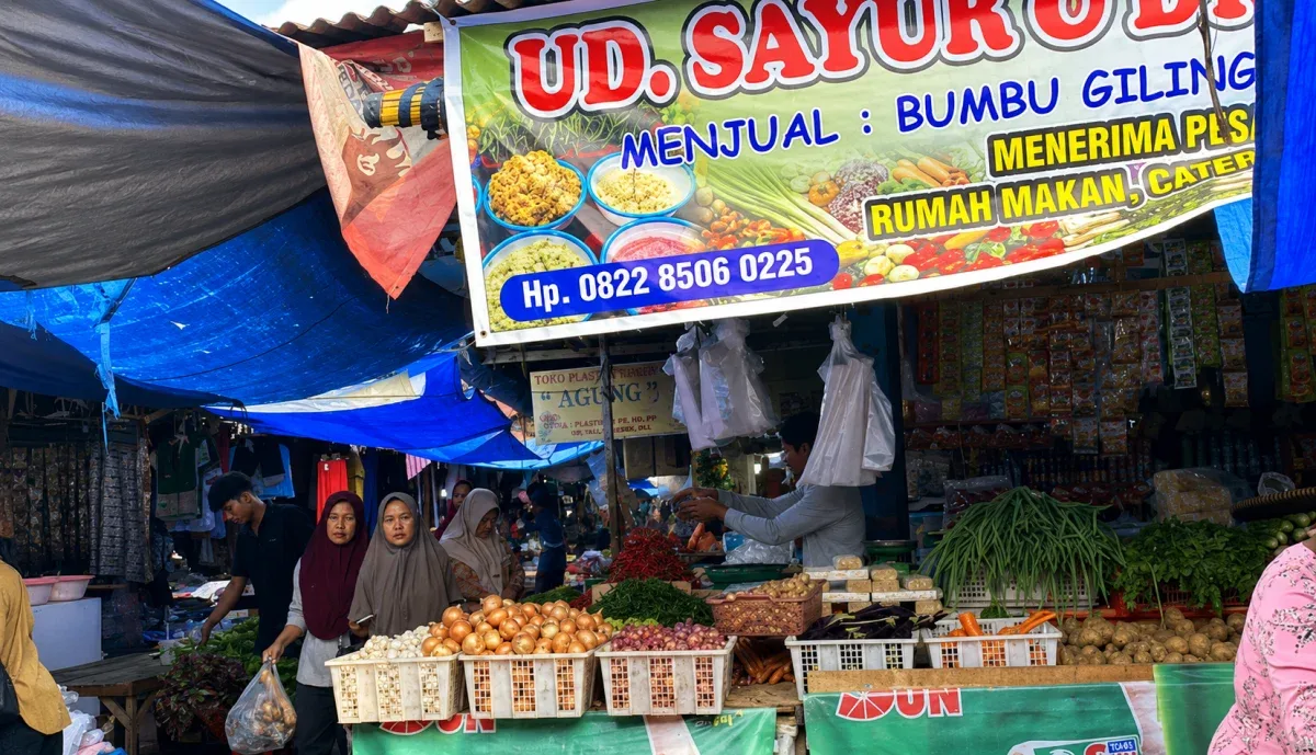 Harga Bahan Pokok di Pasar Selasa Pekanbaru Stabil, Cabai Rawit Masih Tertinggi