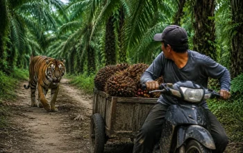 Harimau Sumatra Muncul di Sungai Apit, Warga Resah