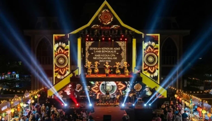 Hari Kedua Sepekan Kenduri Adat LAMR Bengkalis, CFN “Melengah Malam” Hidupkan Pesona Melayu