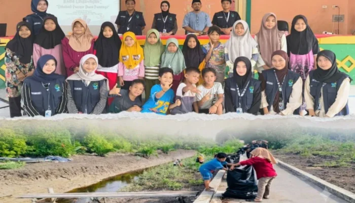 Bangun Generasi Peduli Lingkungan, Mahasiswa KKN Unri Gerakkan Konservasi Mangrove Penampi