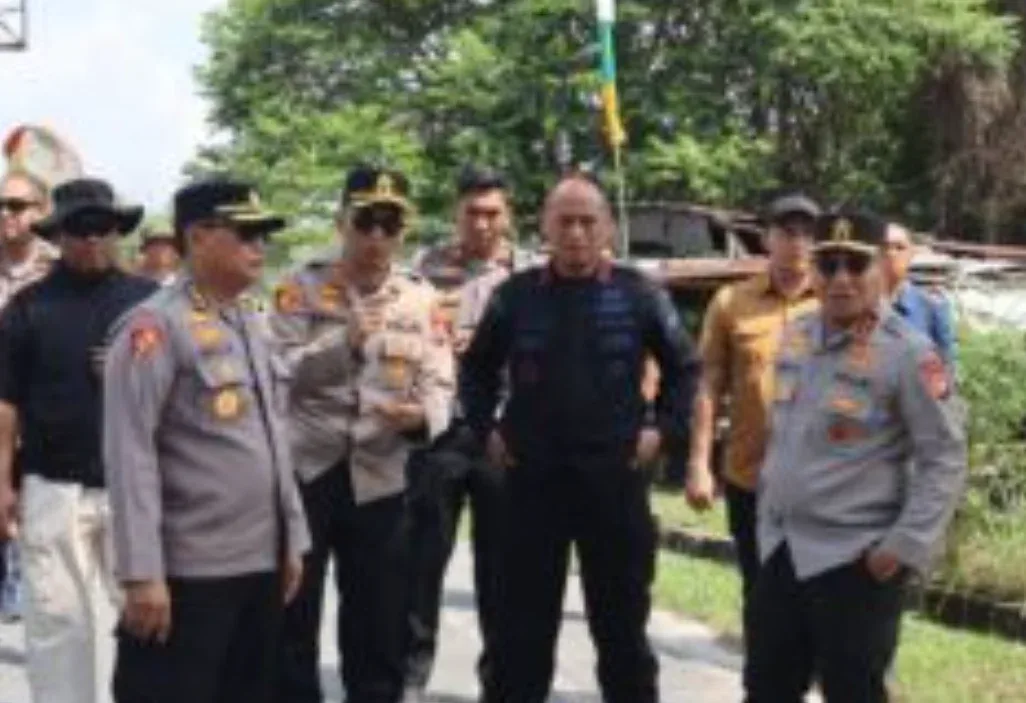 Kapolda Riau Tinjau Pembangunan Jembatan Merah Putih Presisi Tahap II di Dumai