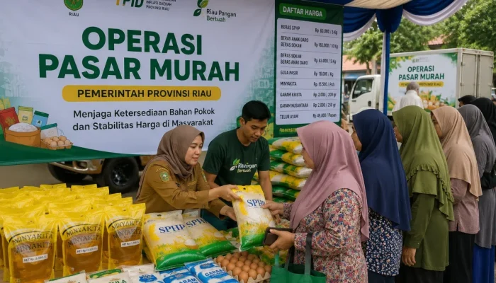 Operasi Pasar Murah Riau Bergulir di Kampar, Pekanbaru dan Dumai, Cek Jadwalnya