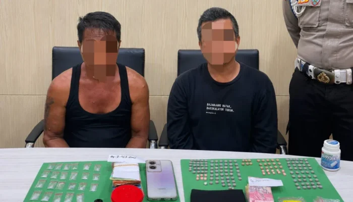 Polresta Pekanbaru Ringkus Dua Bandar Narkoba, Ekstasi dan Sabu Disita