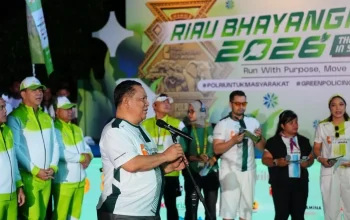 Riau Bhayangkara Run 2026 Perkuat Sinergi Lawan Karhutla