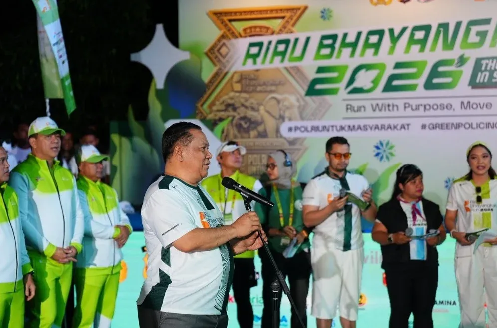 Riau Bhayangkara Run 2026 Perkuat Sinergi Lawan Karhutla