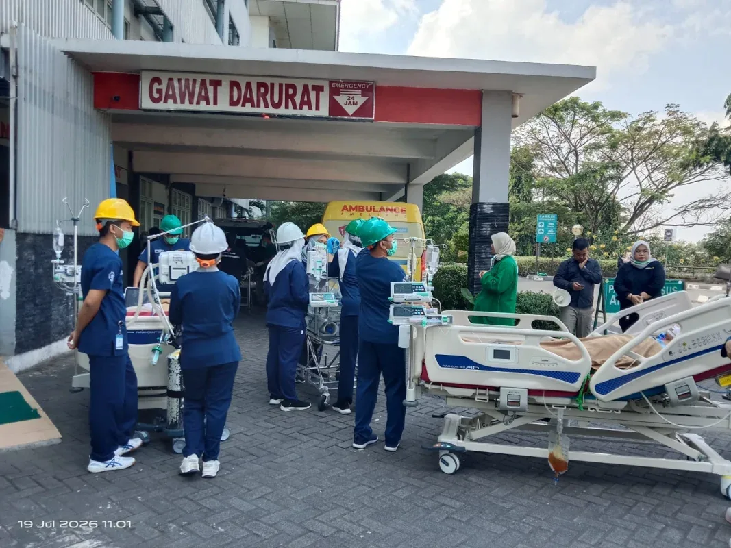RSA UGM Gelar Simulasi Penanganan Gempa Bumi dan Kebakaran