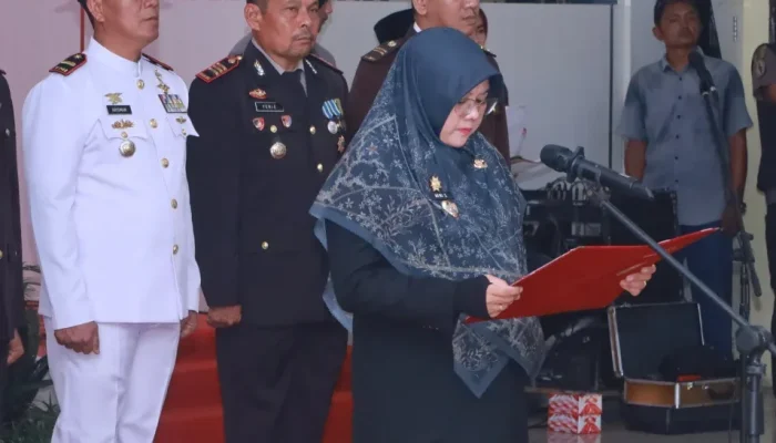 32 Paskibraka Siak Dikukuhkan, Bupati Afni Titip Teladan Negeri Istana