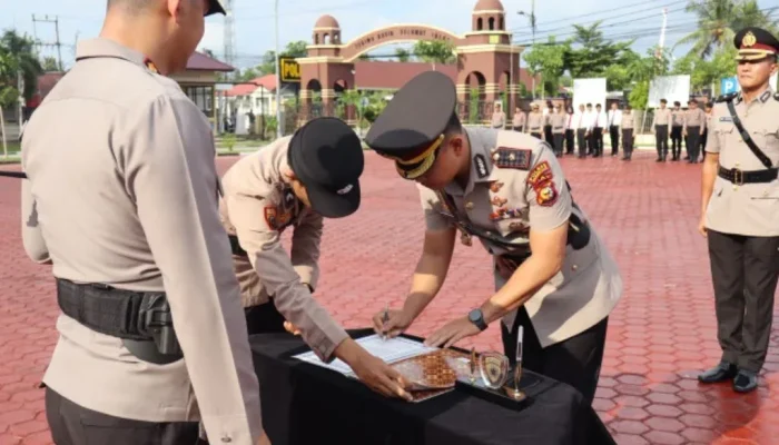 Kapolres Bengkalis Pimpin Sertijab, Kompol Ridho Perasetia Jadi Wakapolres