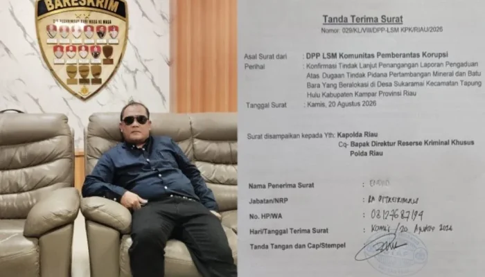 Kasus Minerba Sukaramai Menggantung, Pelapor Desak Kepastian ke Polda Riau