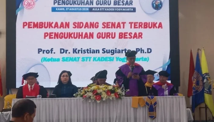 Dua Profesor Dikukuhkan, STPKDY Yogyakarta Dorong Teologi Menjawab Zaman