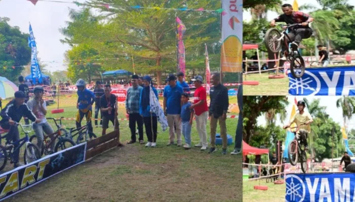 Rimba Team BMX Cross Bawa Semangat Merah Putih ke Jantung Kota Bengkalis