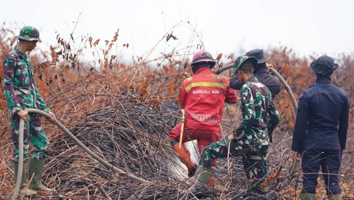 Menhut Raja Juli Tinjau Karhutla Pelalawan Riau