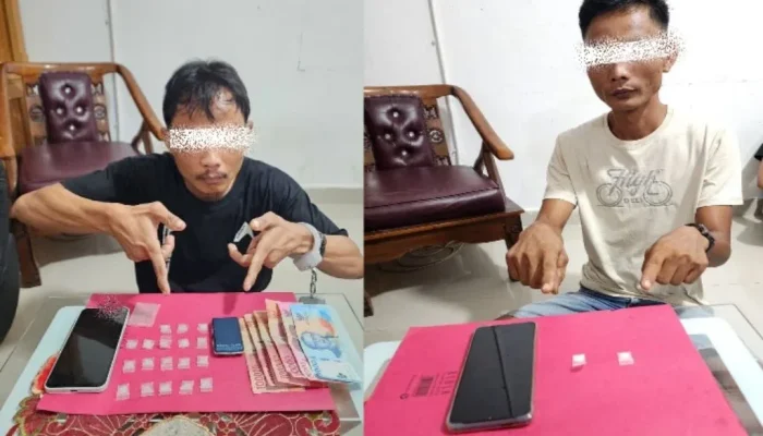 Simpang Puncak Diguncang Pengungkapan Sabu, Dua Pria Ditangkap Polsek Mandau
