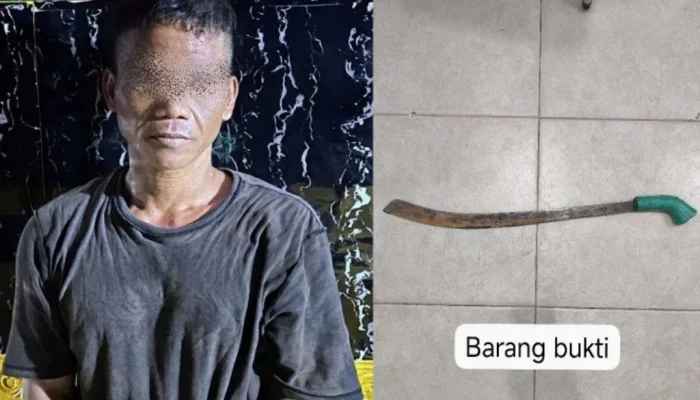 Prapat Tunggal Memanas, Pria Bawa Parang Kejar Aparat Diamankan Polisi