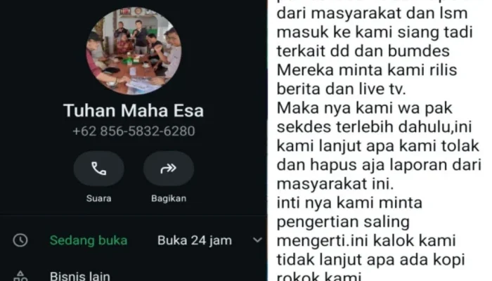 DPD LSM TAMPERAK Tegaskan Tak Beri Mandat Media, Kades Diminta Lapor Polres Bengkalis