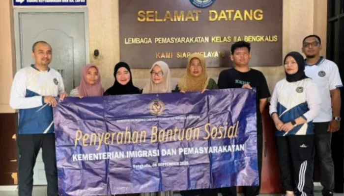 Lewat Bantuan Sosial, 20 Penerima Rasakan Kepedulian Lapas Bengkalis
