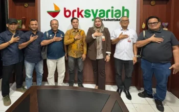BRK Syariah Bengkalis Gandeng PWI, Kenalkan Gadai dan Cicil Emas