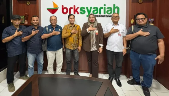 BRK Syariah Bengkalis Gandeng PWI, Kenalkan Gadai dan Cicil Emas