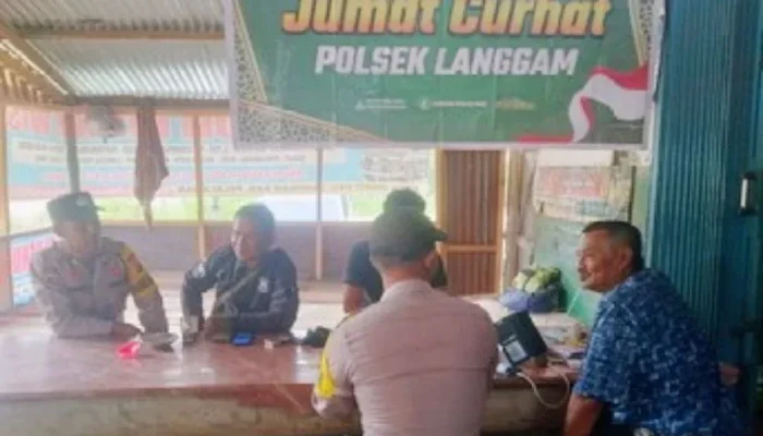Narkoba hingga Judi Online Jadi Sorotan dalam Jumat Curhat Polsek Langgam