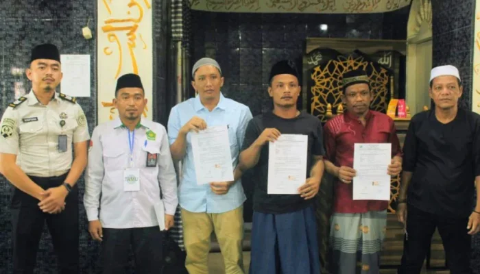 Awali Lembaran Hidup Baru, Warga Binaan Lapas Bengkalis Ucapkan Syahadat
